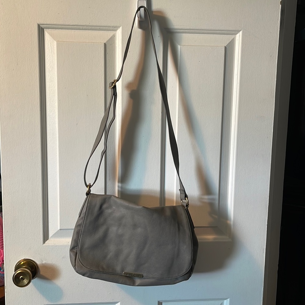 Gray crossbody